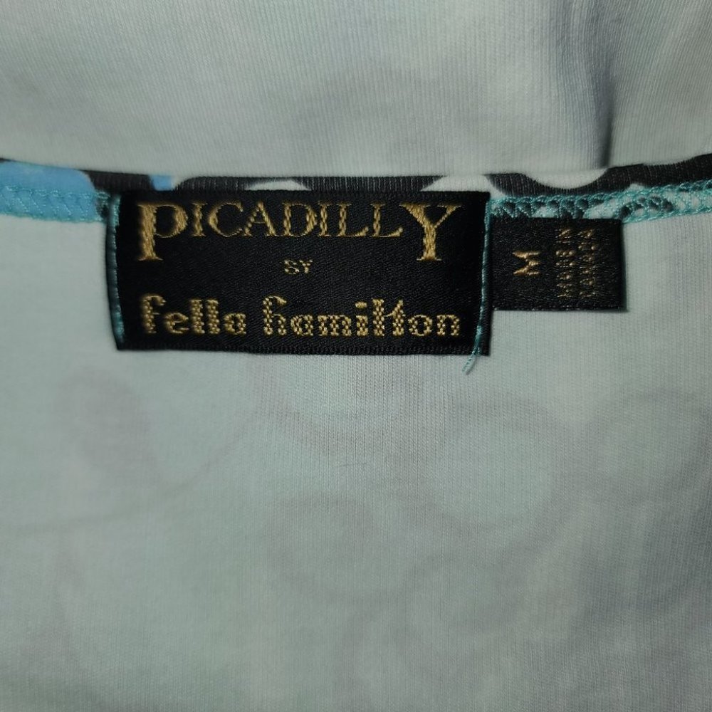 Picadilly by Fella Hamilton Paisley Tank Sleeveless Top size Medium - Picture 5 of 6